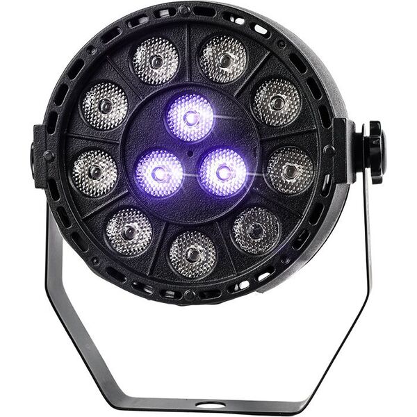 LIGHT4ME REFLEKTOR SCENICZNY IMPREZOWY ULTRAFIOLETOWY DISCO PAR 12x1W UV LED V2