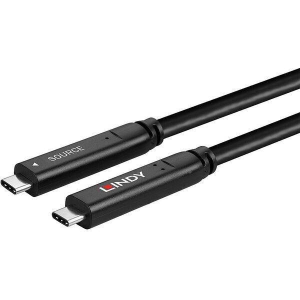 Καλώδιο Lindy 43398 USB USB 3.2 Gen 1 (3.1 Gen 1) 10 m USB C Μαύρο
