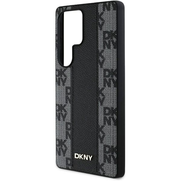Etui DKNY Leather Checkered Pattern      MagSafe do Samsung Galaxy S25 Ultra czarny