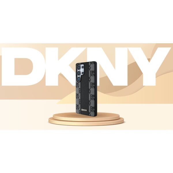Etui DKNY Leather Checkered Pattern      MagSafe do Samsung Galaxy S25 Ultra czarny