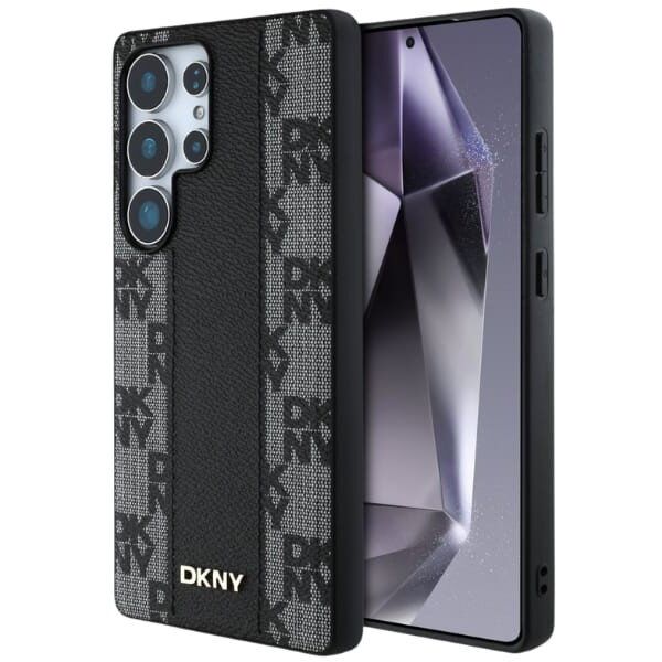 Etui DKNY Leather Checkered Pattern      MagSafe do Samsung Galaxy S25 Ultra czarny