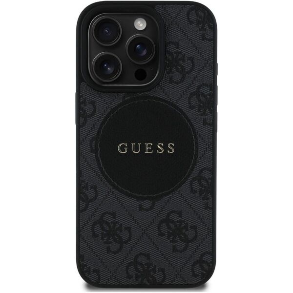 Etui Guess 4G Circle Classic Logo        MagSafe do iPhone 16 Pro czarny