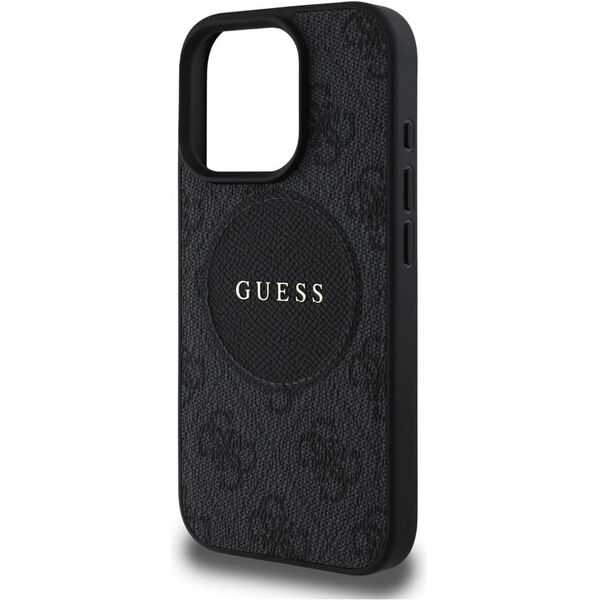 Etui Guess 4G Circle Classic Logo        MagSafe do iPhone 16 Pro czarny