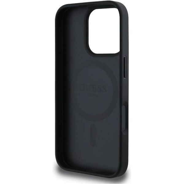 Etui Guess 4G Circle Classic Logo        MagSafe do iPhone 16 Pro czarny