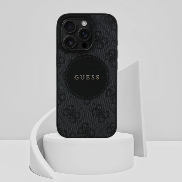 Etui Guess 4G Circle Classic Logo        MagSafe do iPhone 16 Pro Max czarny