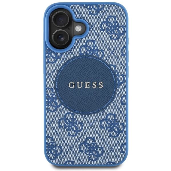 Etui Guess 4G Circle Classic Logo        MagSafe do iPhone 16 niebieski