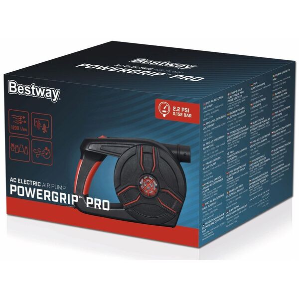 Bestway pompka eklektyczna Powergrip PRO do gniazdka+4adaptery 62247 EDUKAMP