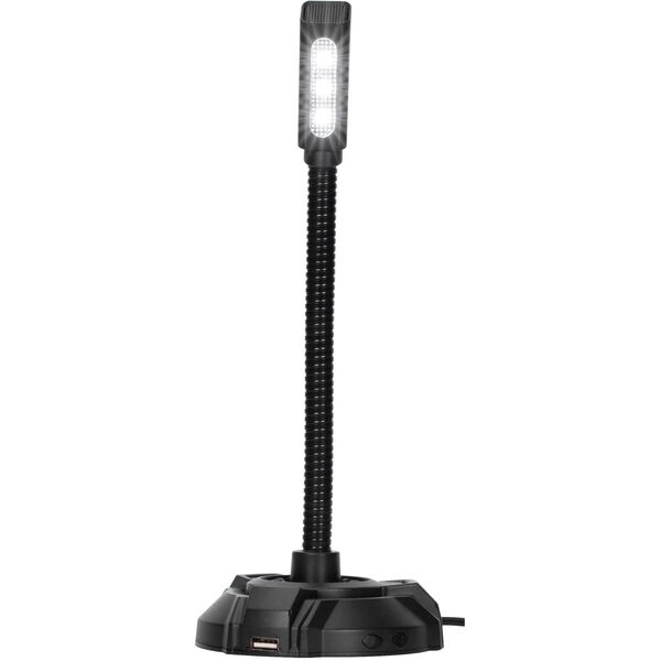 HP, komputerowy mikrofon, DHP-1100C, czarny, lampka LED USB Hub