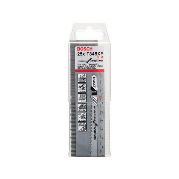 Bosch Brzeszczoty T 345 XF 25szt. - 2608634995