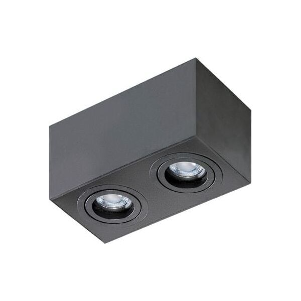 Lampa sufitowa Azzardo Oprawa natynkowa półokrągła czarna AZzardo BRANT 2 SQUARE AZ2827