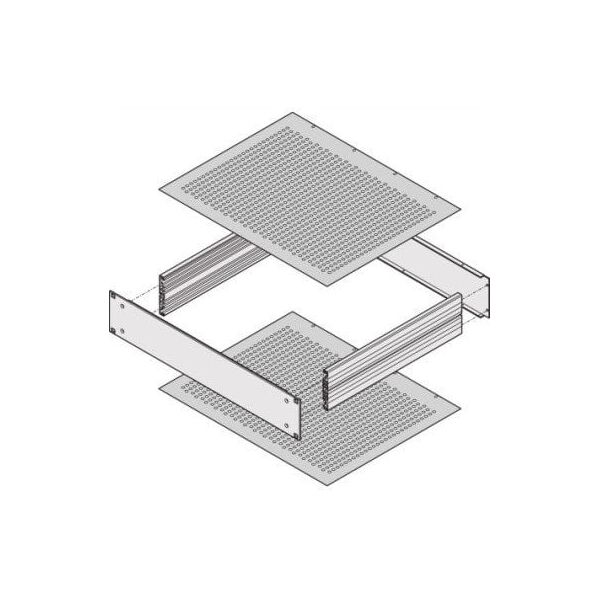 SCHROFF MultipacPRO Płyta osłonowa, perforowana, głębokość 280 mm