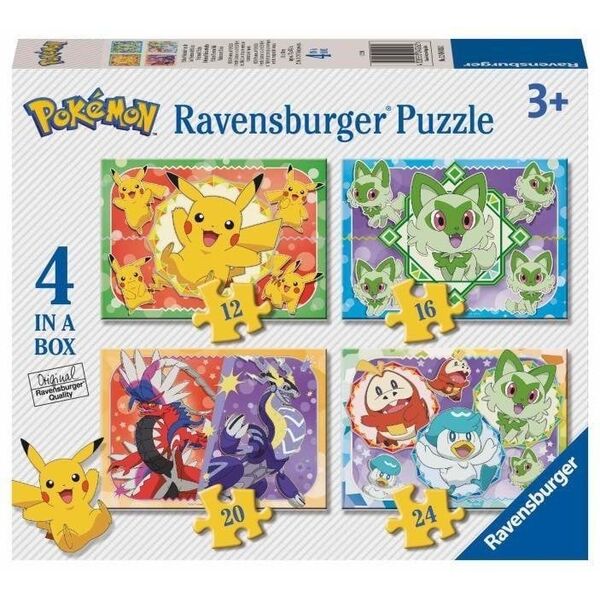 Puzzle 4w1 Pokemon EDUKAMP