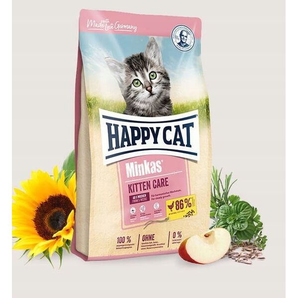 Happy Cat Minkas Kitten Care, drób, 500 g