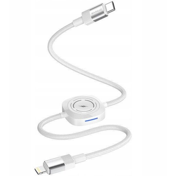 Kabel Przewód Usb-c Na Lightning 27w + Ładowarka Qi Na Smartofon Smartwatch / Ccmt27004101