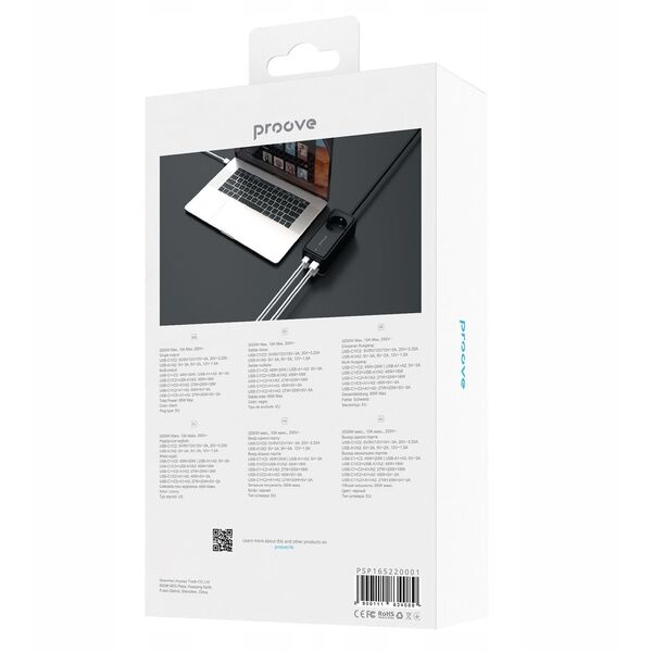 Listwa Przeciwprzepięciowa Zasilająca Przedłużacz 2x Usb 2x Type-c 1.5m 65w / Psp165220001