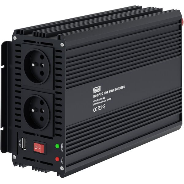 NEWELL NL3677 Przetwornica napięcia z modyfikowaną sinusoidą - 12 V / 230 V, 2000 W