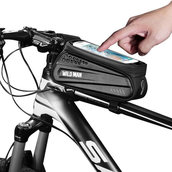 WILDMAN sakwa rowerowa na ramę na zamek ES3 1L ( 4" - 7" ) czarna