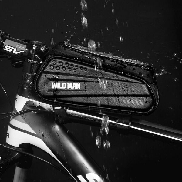 WILDMAN sakwa rowerowa na ramę na zamek ES3 1L ( 4" - 7" ) czarna