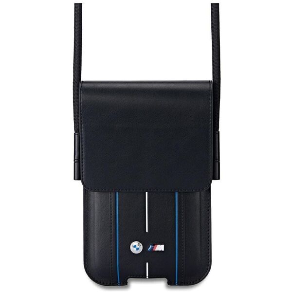 BMW Phone Pouch Blue Stripes Black