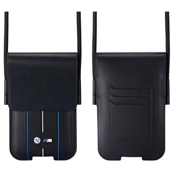 BMW Phone Pouch Blue Stripes Black