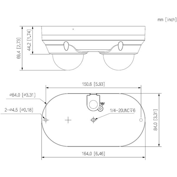 PODWÓJNA KAMERA WANDALOODPORNA IP IPC-HDBW2449F-AS-E2-IL-0280B WizSense Smart Dual Light 2 X 4 Mpx 2 X 2.8 mm DAHUA