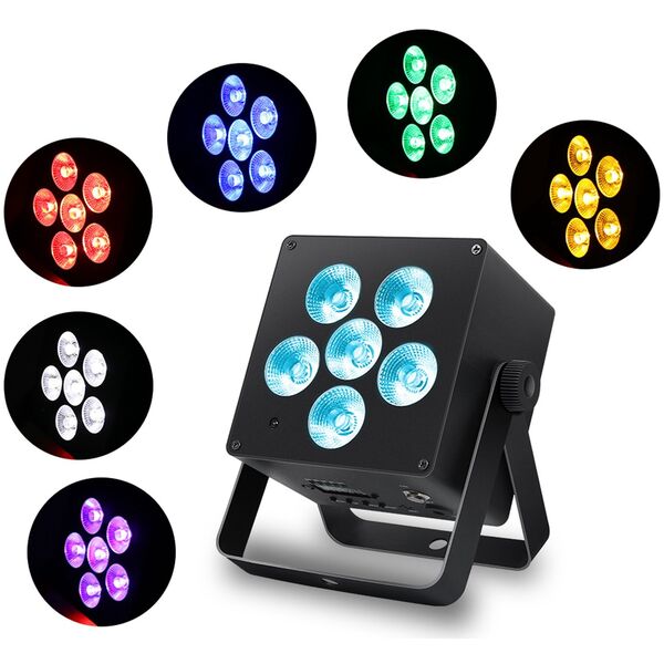 LIGHT4ME ACCU PAR RGBWA-UV reflektor 4400 mAh efekt świetlny 6x6W LED