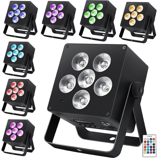 LIGHT4ME ACCU PAR RGBWA-UV reflektor 4400 mAh efekt świetlny 6x6W LED