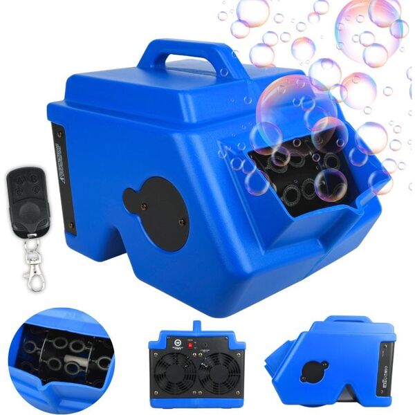 LIGHT4ME BUBBLE BLUE DOUBLE podwójna mocna wytwornica baniek mydlanych pilot