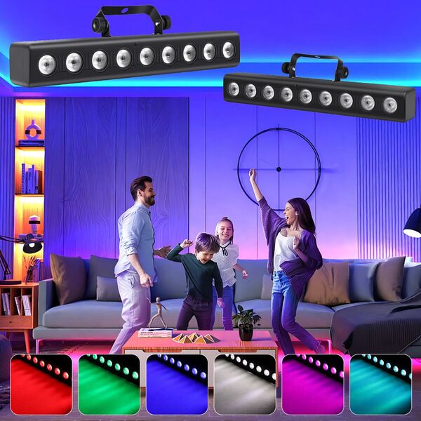 LIGHT4ME DECO BAR 8 RGBW listwa oświetleniowa wall washer 9x4W LED pilot bezprzewodowy