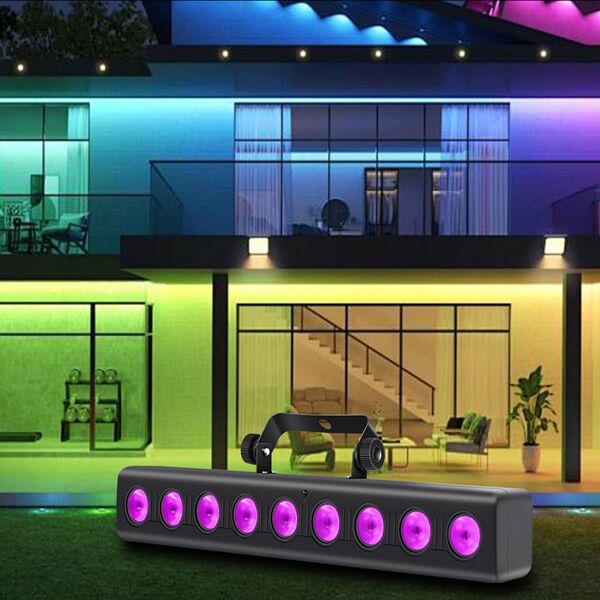 LIGHT4ME DECO BAR 8 RGBW listwa oświetleniowa wall washer 9x4W LED pilot bezprzewodowy