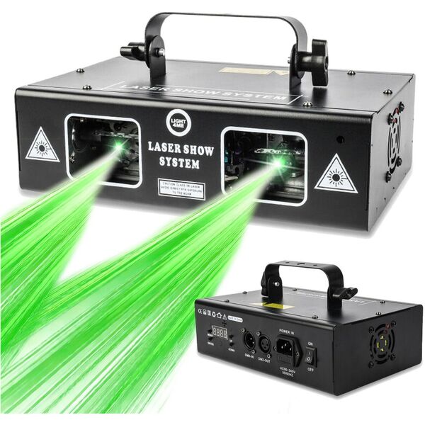 LIGHT4ME LASER RGB GEOMETRIC 350mW projektor laserowy rzutnik sceniczny skaner dyskotekowy