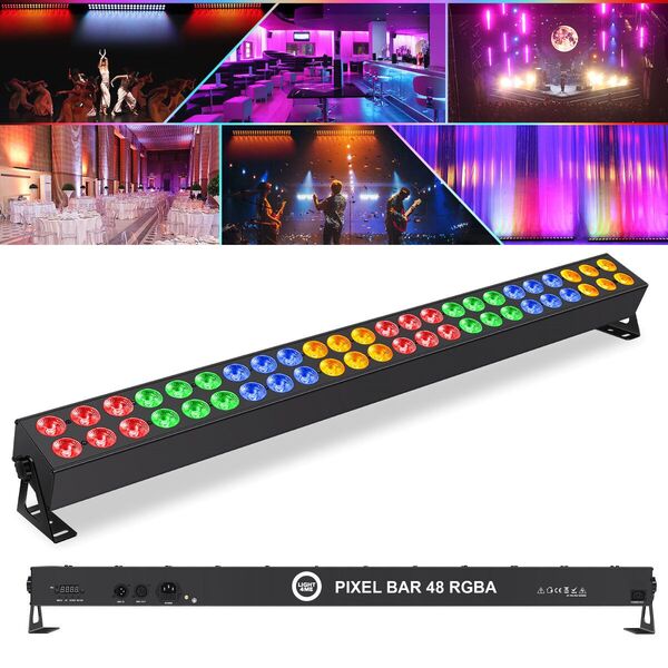 LIGHT4ME PIXEL BAR 48 RGBA listwa oświetleniowa oświetlenie sceniczne dekoracja światłem 48x3W LED