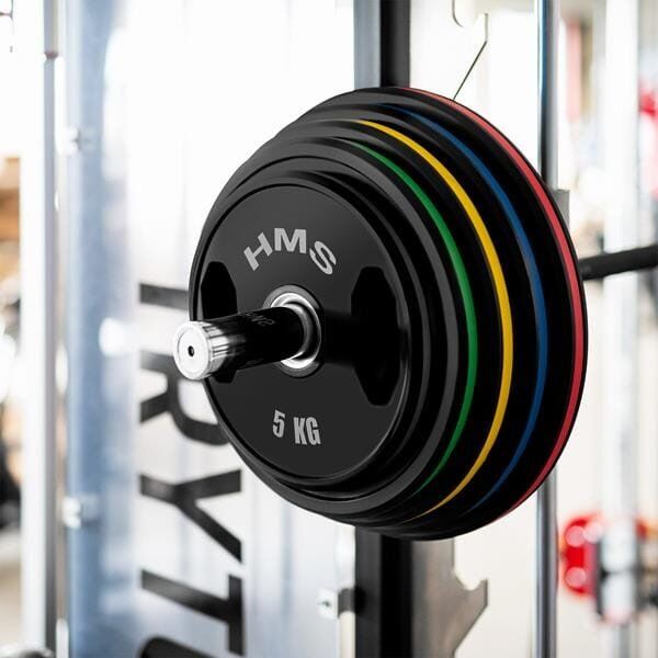 TOG05  2 x 5 KG  TALERZ OLIMPIJSKI OGUMOWANY 2 x 5 KG HMS