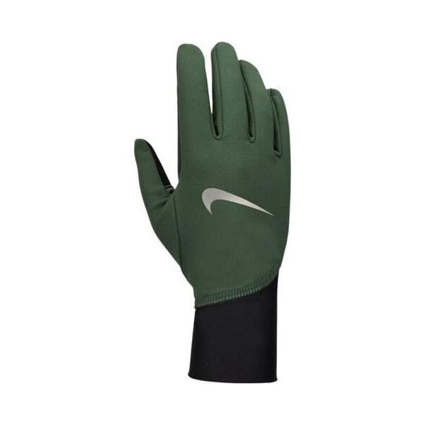 Rękawiczki do biegania męskie Nike Pacer Midweight zielono-czarne N1010535313 L