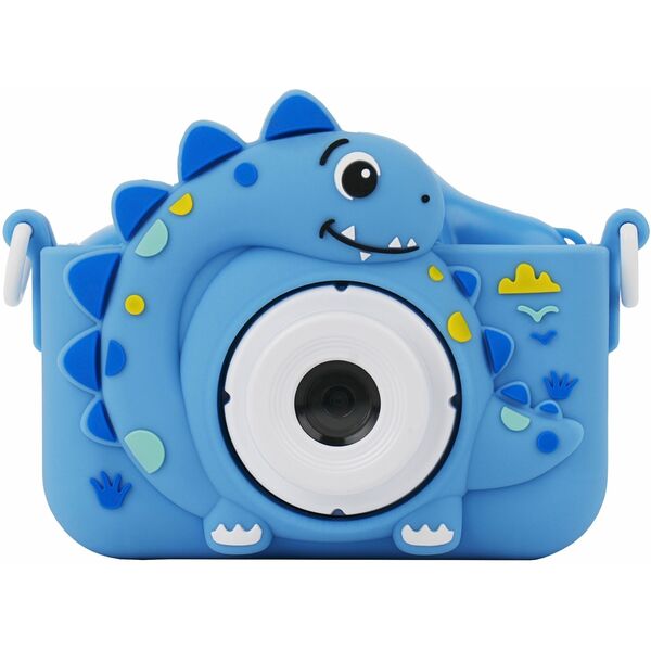 Aparat Cyfrow 48mp Kamera 1080p Dla Dziecka 5x Gry Mp3  Xrec X2 / Dinozaur Niebieski