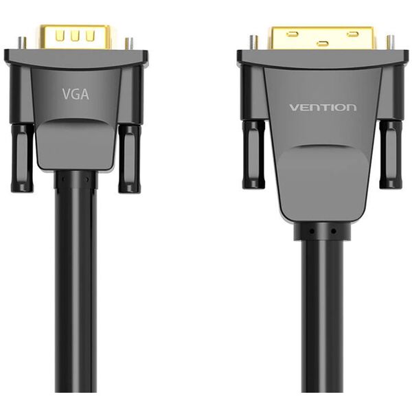 Vention EABBG adapter kablowy 1,5 m DVI VGA (D-Sub) Czarny