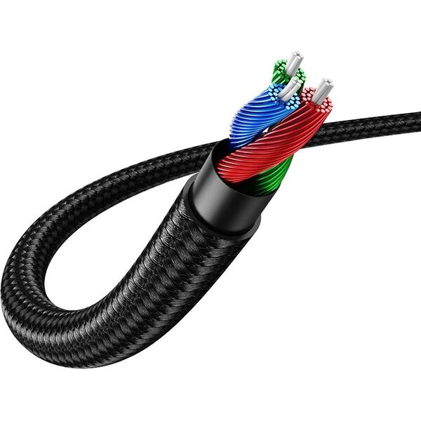 Kabel Ugreen Jack 3.5mm - Jack 3.5mm 0.5m czarny (UGR1311BLU)
