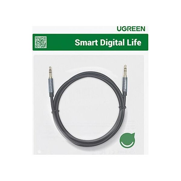 Kabel Ugreen Jack 3.5mm - Jack 3.5mm 0.5m czarny (UGR1311BLU)