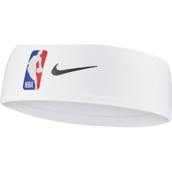Nike Biała Opaska Frotka na głowę NIKE DRI-FIT NBA Fury