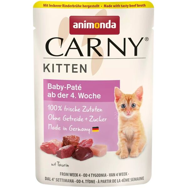 ANIMONDA ΚΟΤΟΠΟΥΛΟ 85g CARNY BABY ΠΑΤΕ σακουλάκι /12