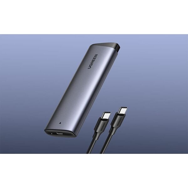 Θήκη για δίσκο SSD M.2 NVMe UGREEN CM767 USB-C 3.2 S.M.A.R.T, Αυτόματος Ύπνος, TRIM