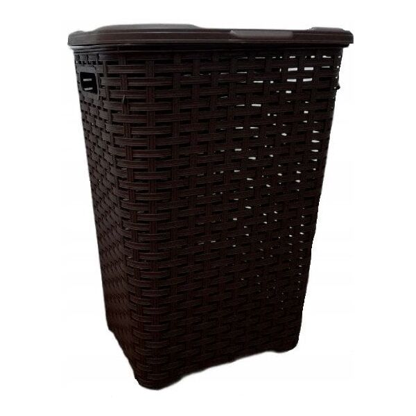 Καλάθι για ρούχα RATTAN 45l-καφέ 400x316x550