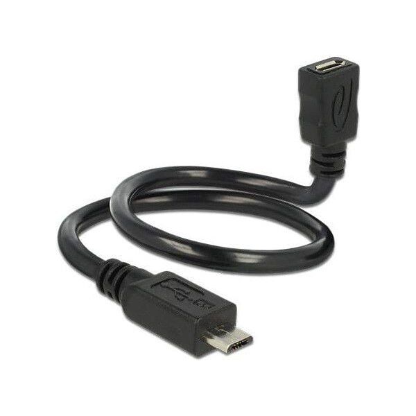 Kabel USB Delock 0.35 m Czarny (83924)