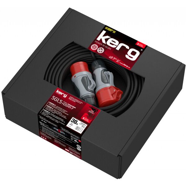 Καλώδιο επέκτασης ισχύος KERG W2252 30m 51,5mm2 H05RR-F 400V μαύρο
