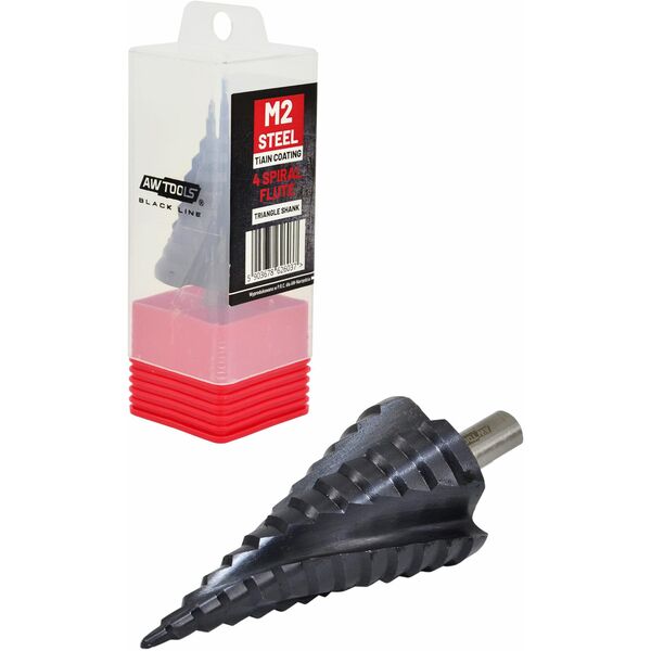 AWTOOLS ΣΠΕΙΡΟΕΙΔΕΣ ΒΗΜΑΤΙΚΟ ΤΡΥΠΑΝΙ M2-TiAlN / 4-45mm /BL
