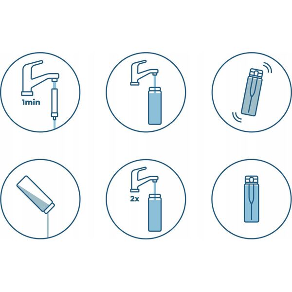 Wessper Szklana butelka filtrująca ActiveMax Clarti Glass 680ml