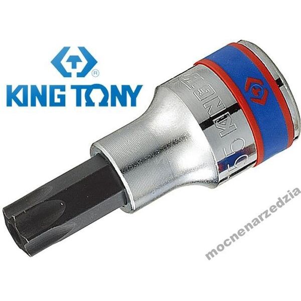 KING TONY Καρυδάκι 1/2" με άκρο TORX με οπή T20x60mm