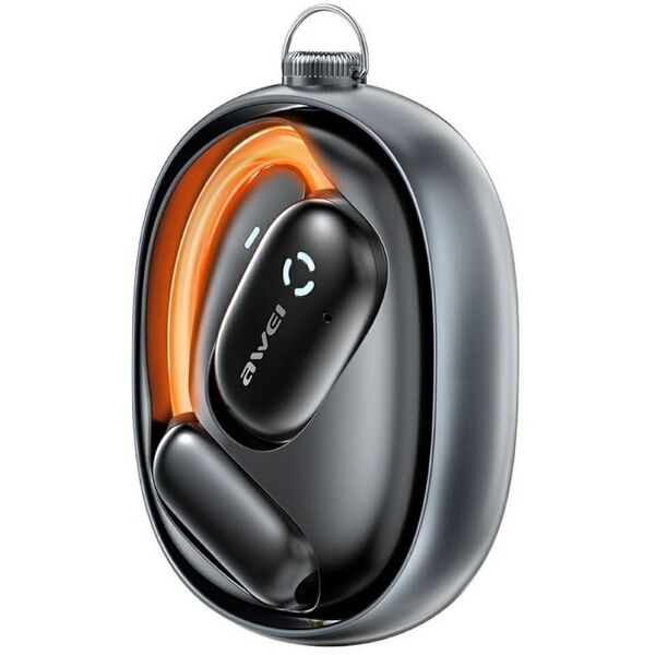 Ακουστικά Bluetooth AWEI 5.4 TZ13 ANC + βάση σύνδεσης μαύρο