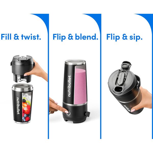 nutribullet Flip NBP016B Φορητός Παρασκευαστής Smoothie