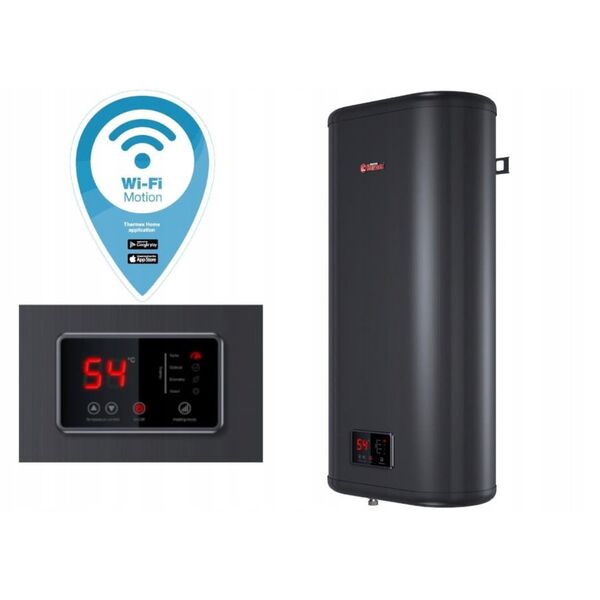 Ηλεκτρικός θερμοσίφωνας THERMEX ID50V Shadow Wi-Fi, 42 l, κάθετος, 0.7/1.3/2.0 kW